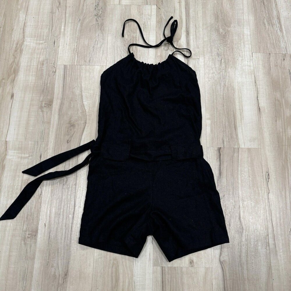 Karen Zambos Ventage couture romper Black Size (p) Small Halter Made In USA - Picture 4 of 8